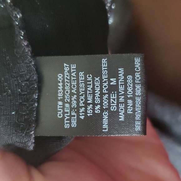 4/$30 Trixxi Black 3/4 Sleeve gray sparkle dress size medium.    ** - Picture 13 of 14